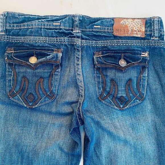 Mek DNM Men's Buckle Flap St Petersburg Cigarette Stretch Dark Wash Jeans 30x34 - Picture 8 of 13